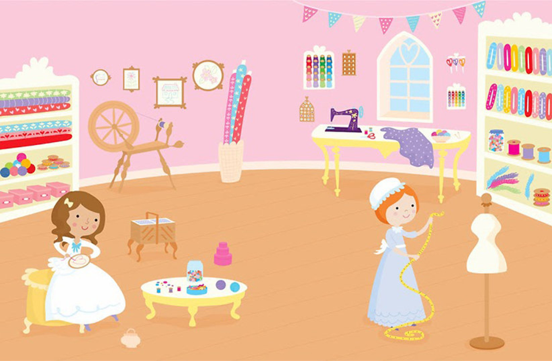 555 מדבקות ארמון נסיכות