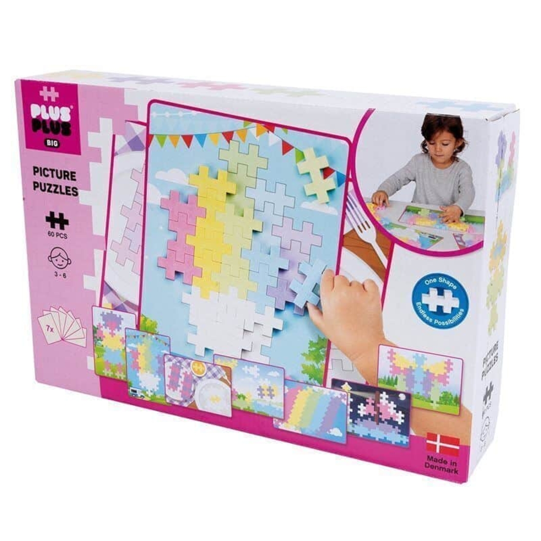 פלוס פלוס ביג פאזל פסטל-60 חלקים! (3+)