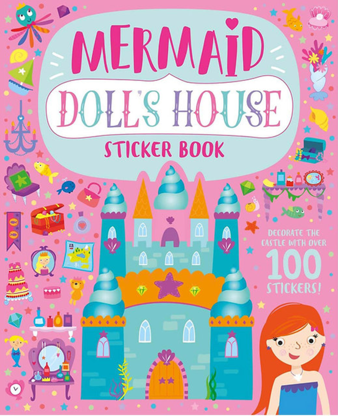 חוברת מדבקות בית בובות - בנות ים!