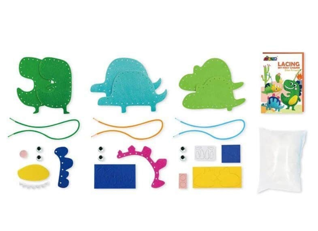 ערכת התפירה הראשונה שלי!- דינוזאורים