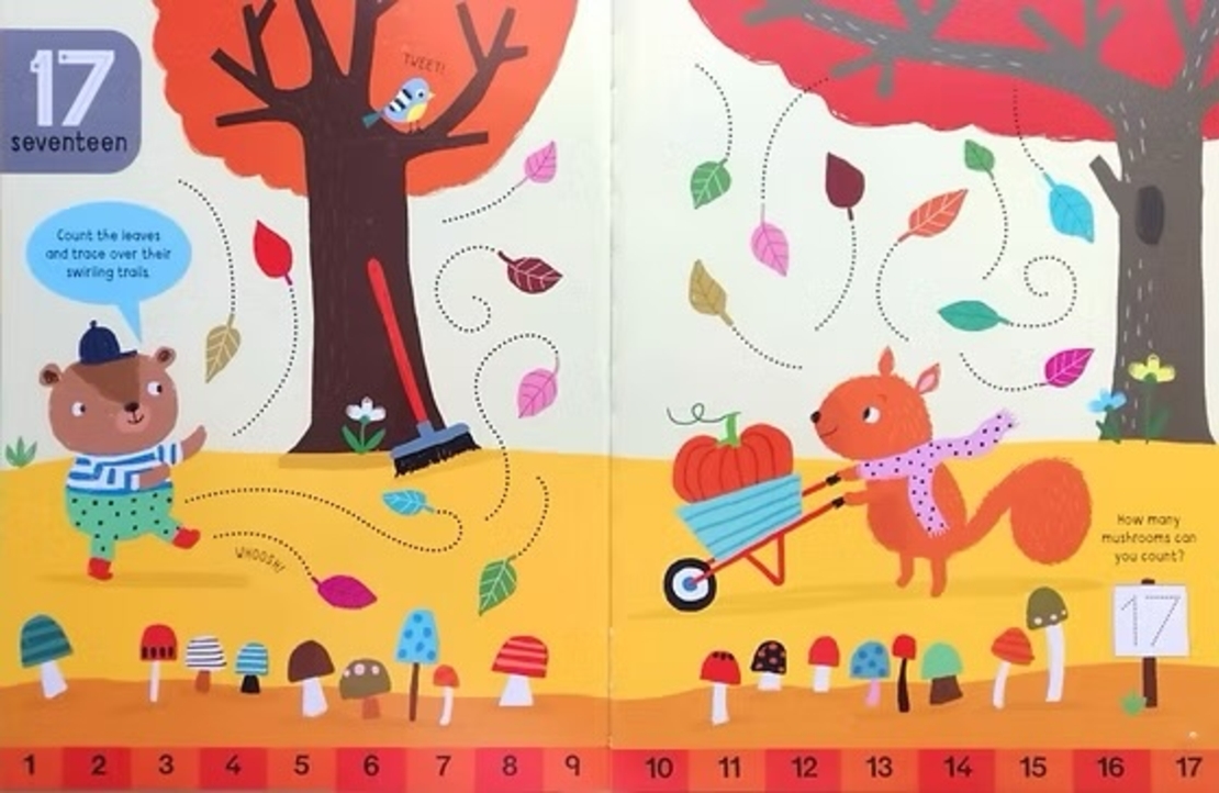 חוברת מחיקה מספרים 1-20