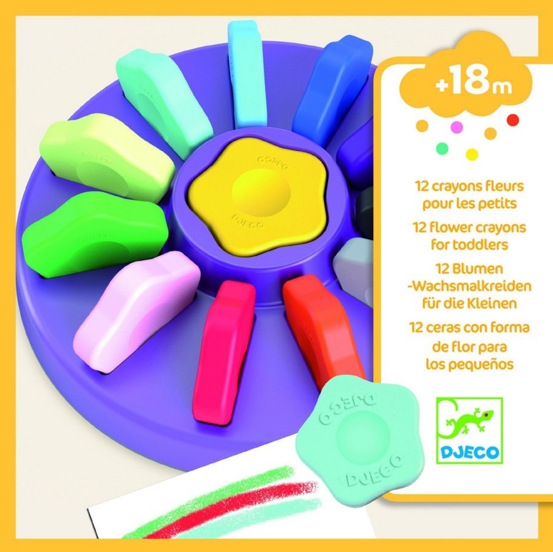 12 צבעי פרחים לקטנטנים- 18 חודשים ומעלה