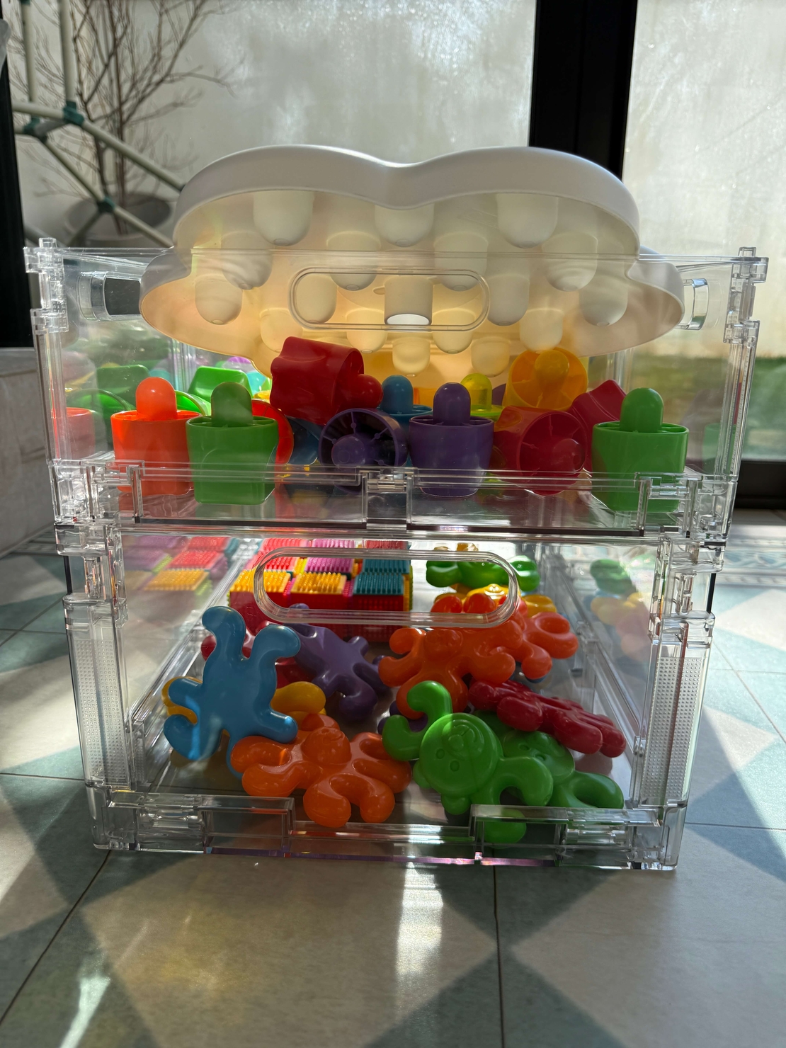 ארגז אחסון (L) אקרילי גדול ומעולה למשחקים