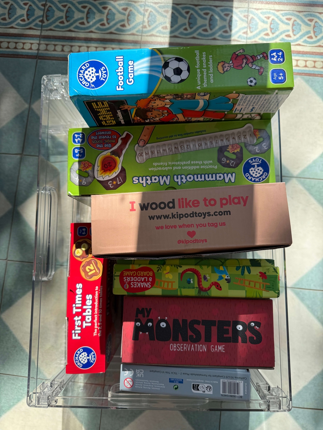 ארגז אחסון (L) אקרילי גדול ומעולה למשחקים