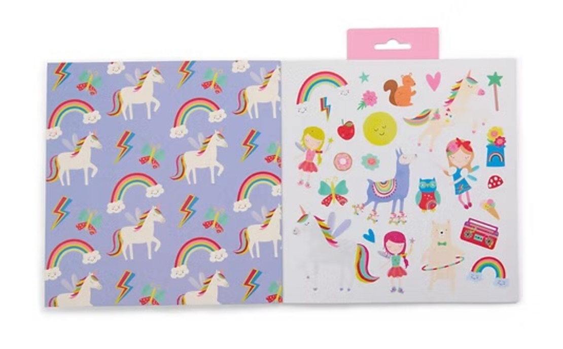 חוברת צביעה ריחנית עם מדבקות פיות קשת בענן!