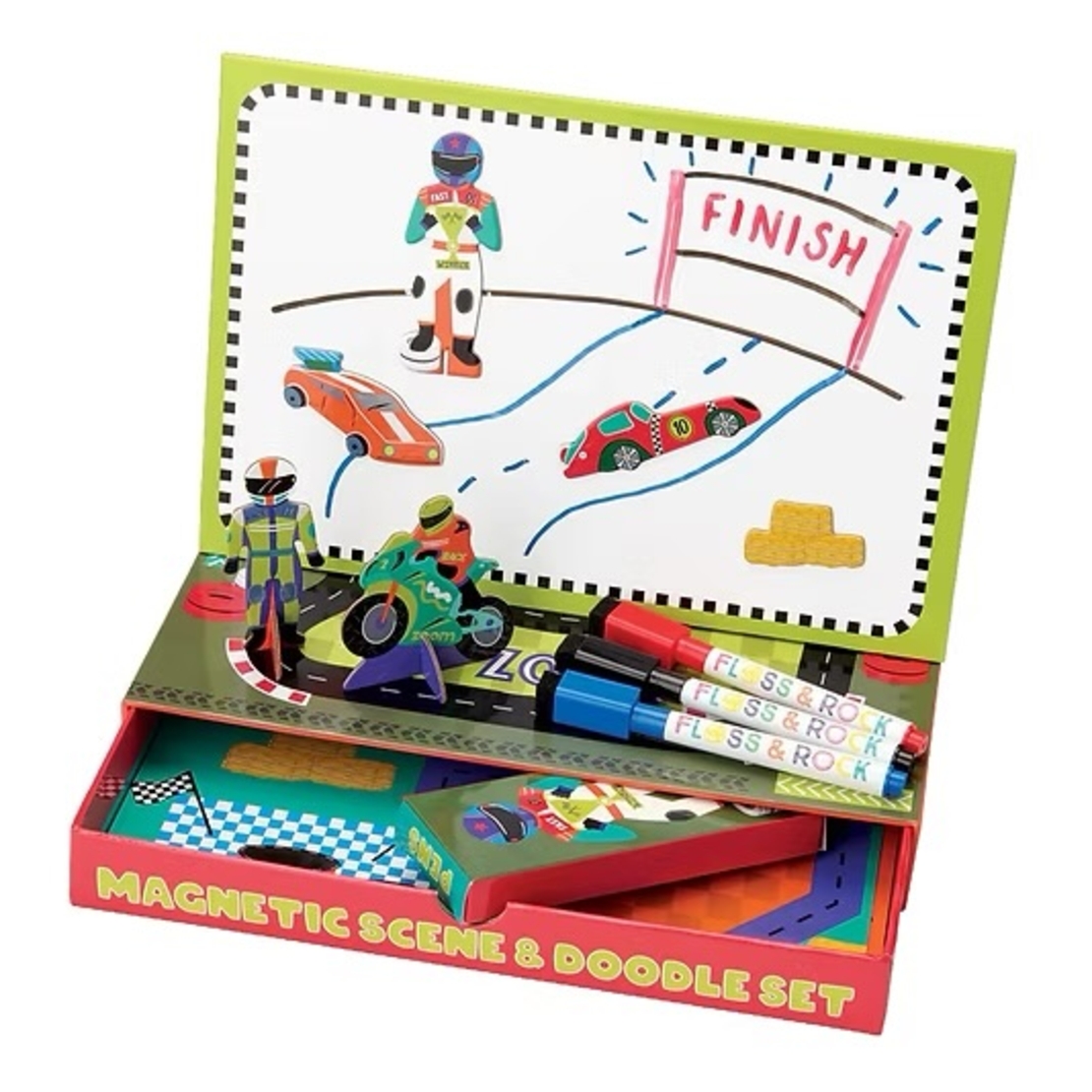 מארז משחק מגנטי- מכוניות!