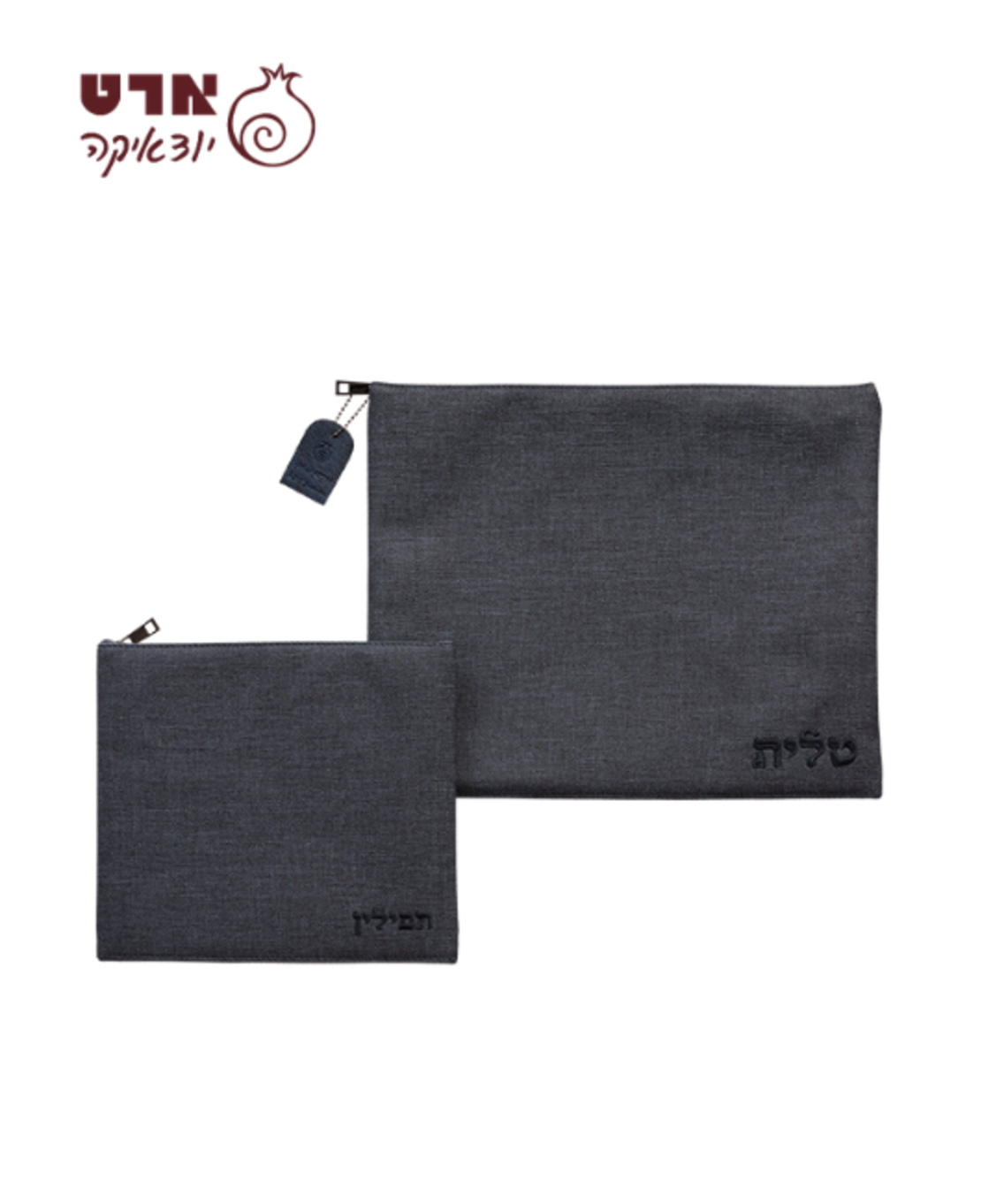 UK67041 סט טלית תפילין דמוי עור מהודר 36X29 ס