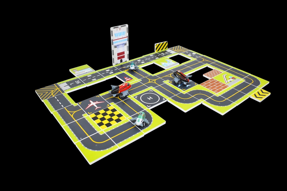 נמל תעופה מגנטי 60 חלקים כולל 4 מטוסים