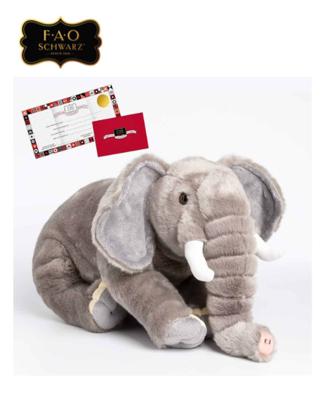 בובה גדולה מפרווה איכותית פיל