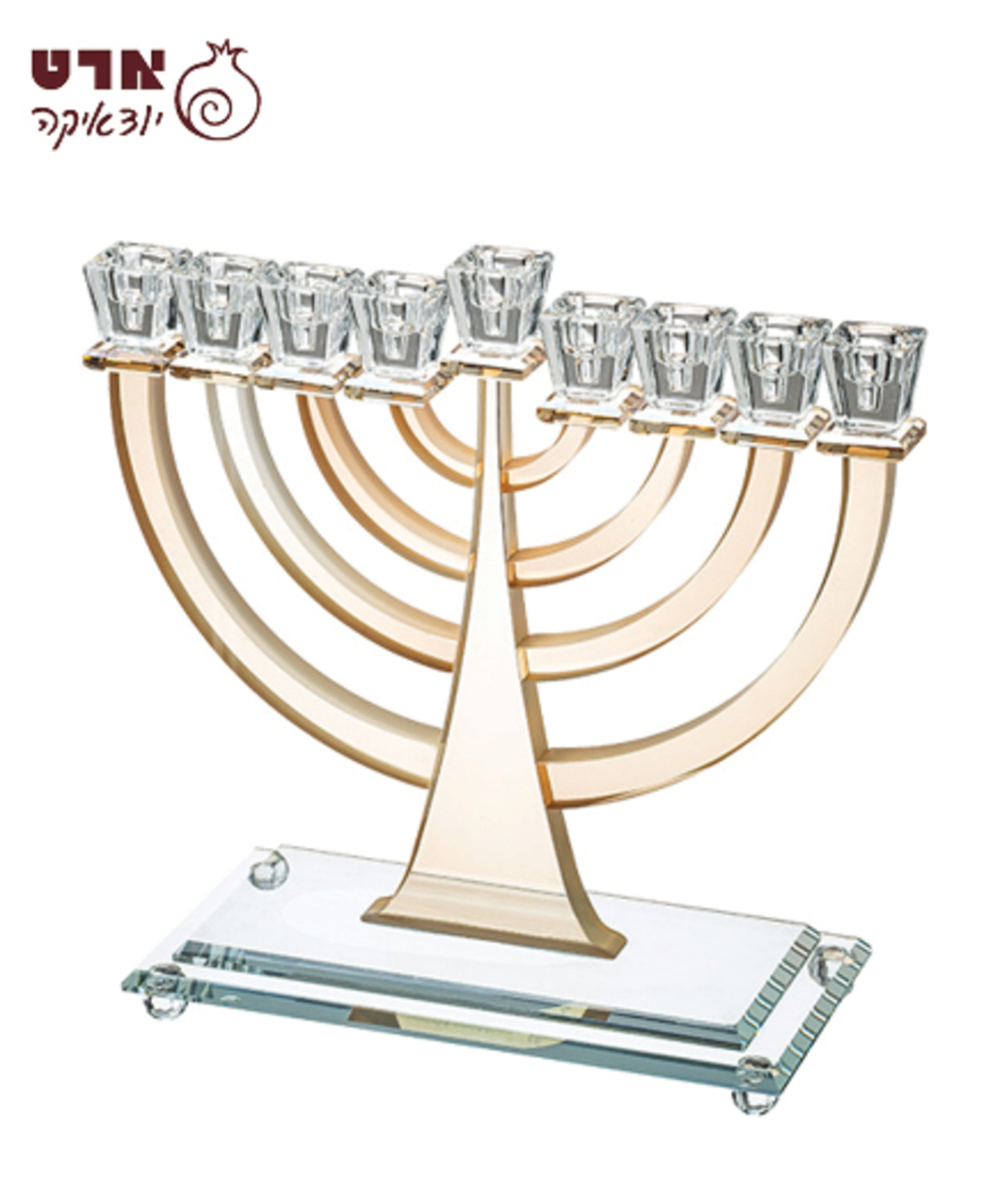 UK40061 חנוכייה קריסטל מהודרת