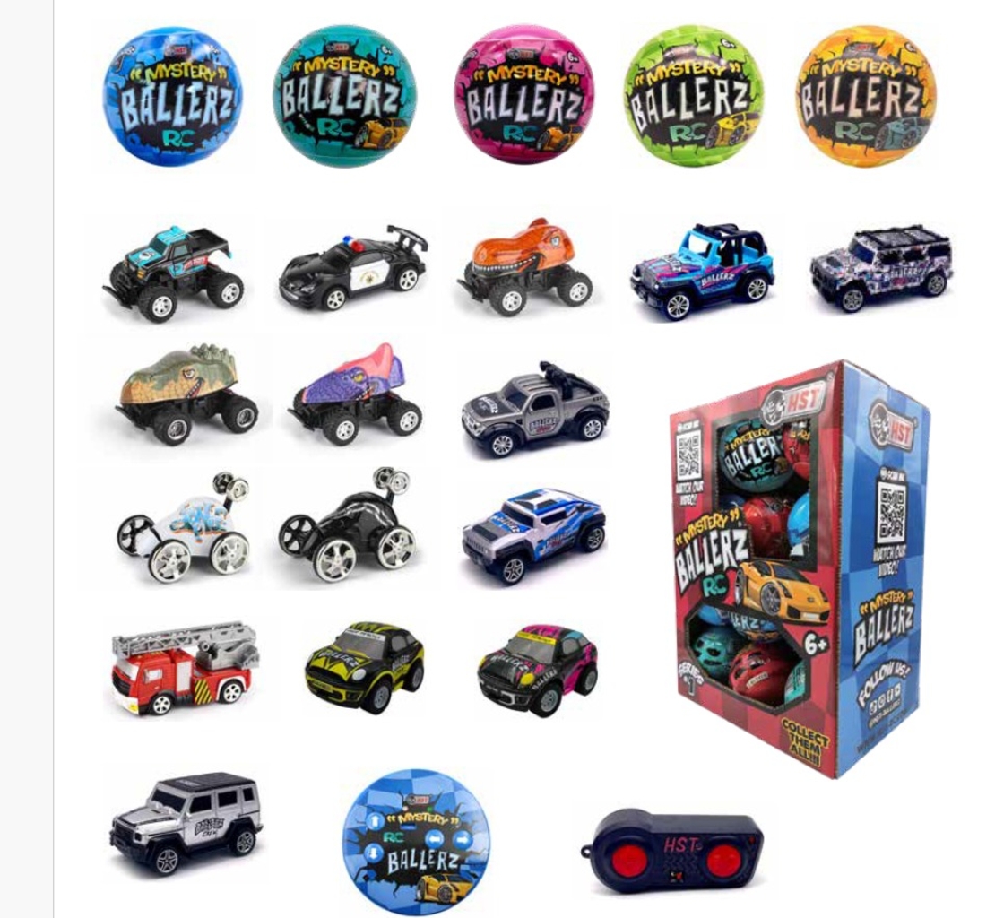 רכב בשלט רחוק - בכדור הפתעה MYSTERY BALLERZ RC