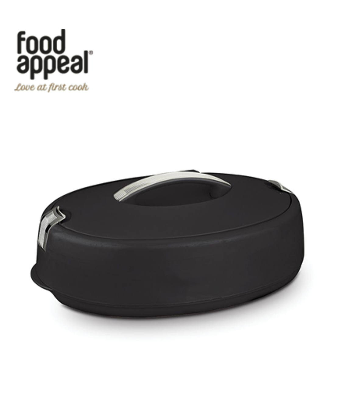 סיר תרמוס אובלי 5 ליטר KEEP IT HOT שחור מבית Food appeal