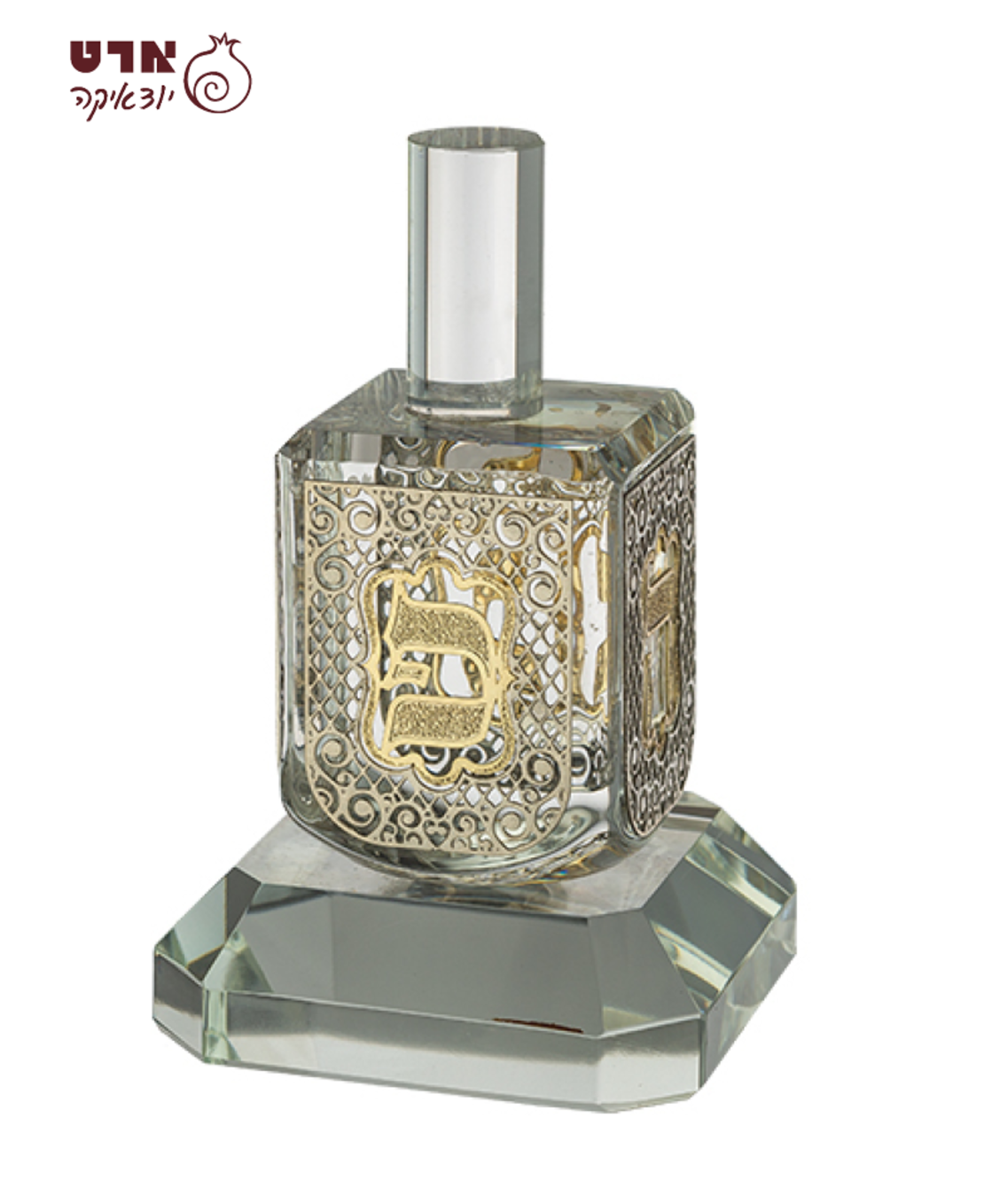 UK42143 סביבון קריסטל עם פלקטה ובסיס 11 ס