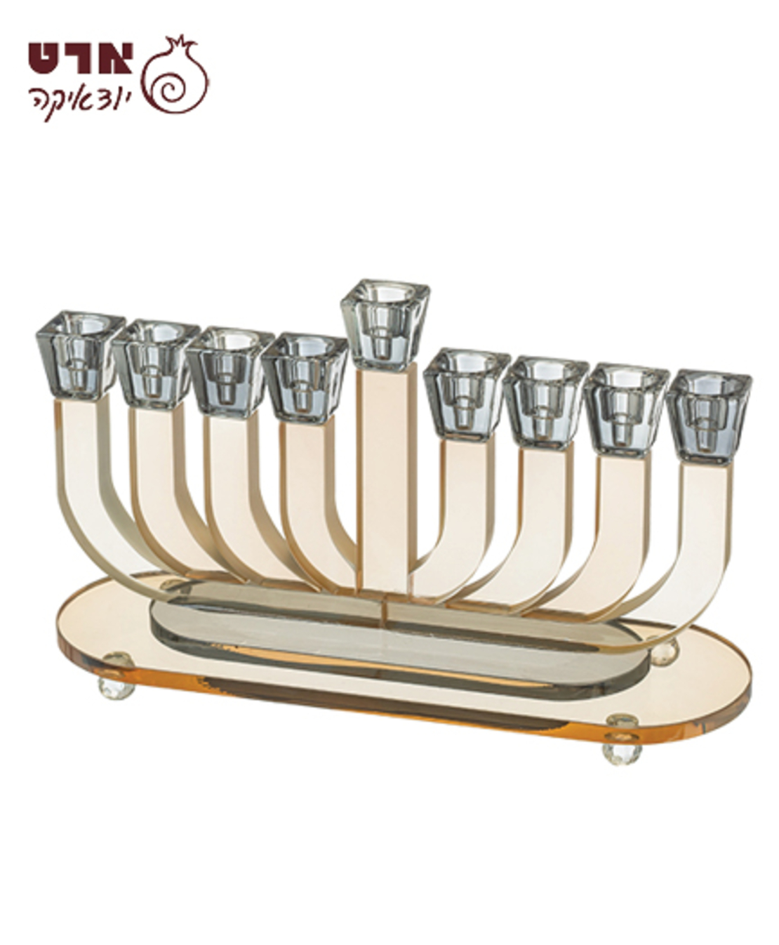 UK81797 חנוכייה קריסטל מהודרת