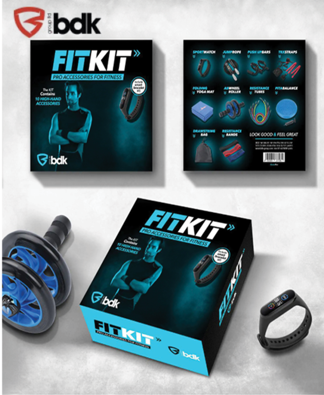 ערכת כושר FIT KIT ערכת מולטי ספורט הכוללת 10 אביזרי כושר