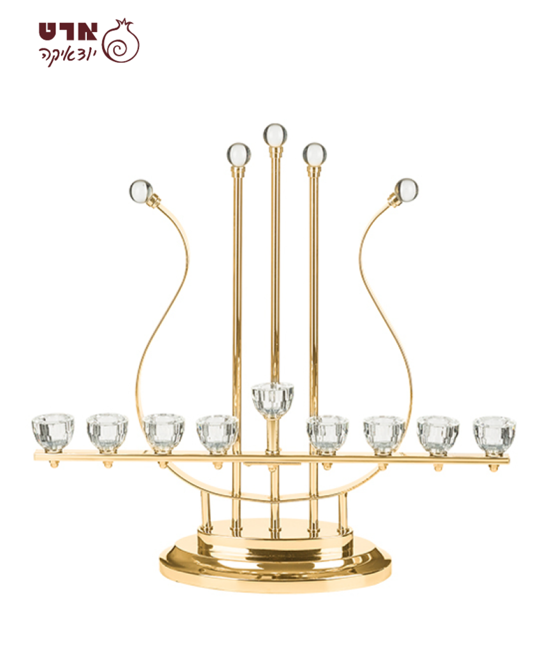 UK47928 חנוכיית מתכת 