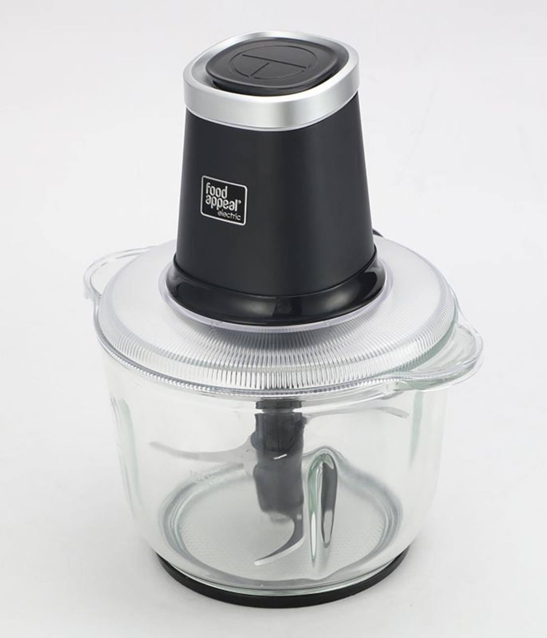 קוצץ ירקות חשמלי עוצמתי במיוחד 500W, מיכל זכוכית 2 ליטר | מבית Food appeal
