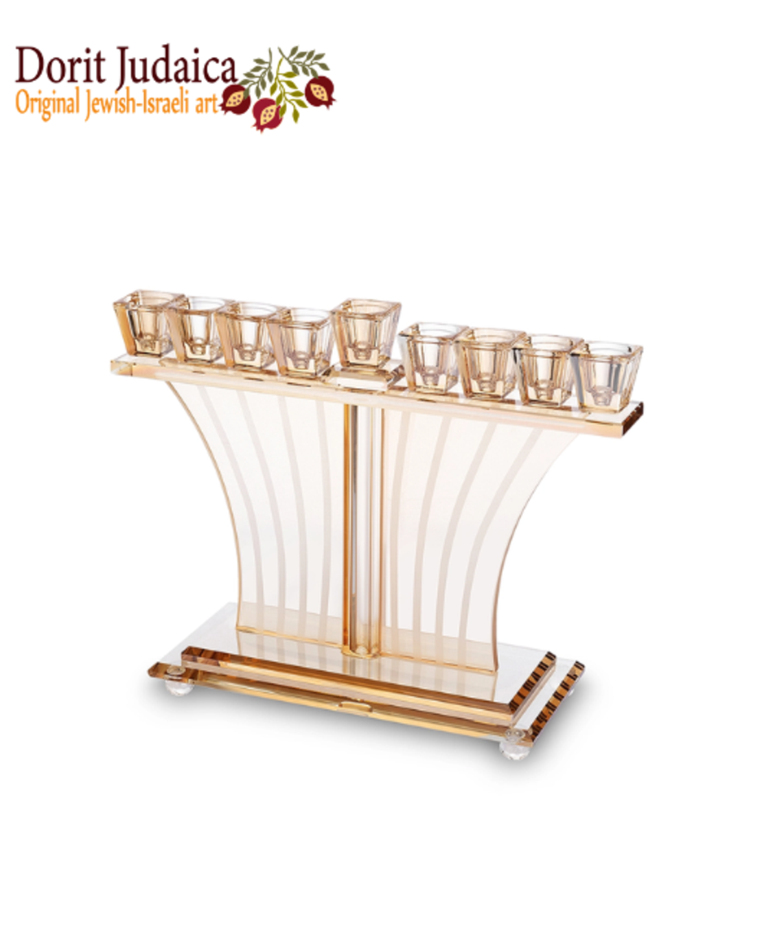 UK50163 חנוכייה קריסטל מהודרת 27X21 ס