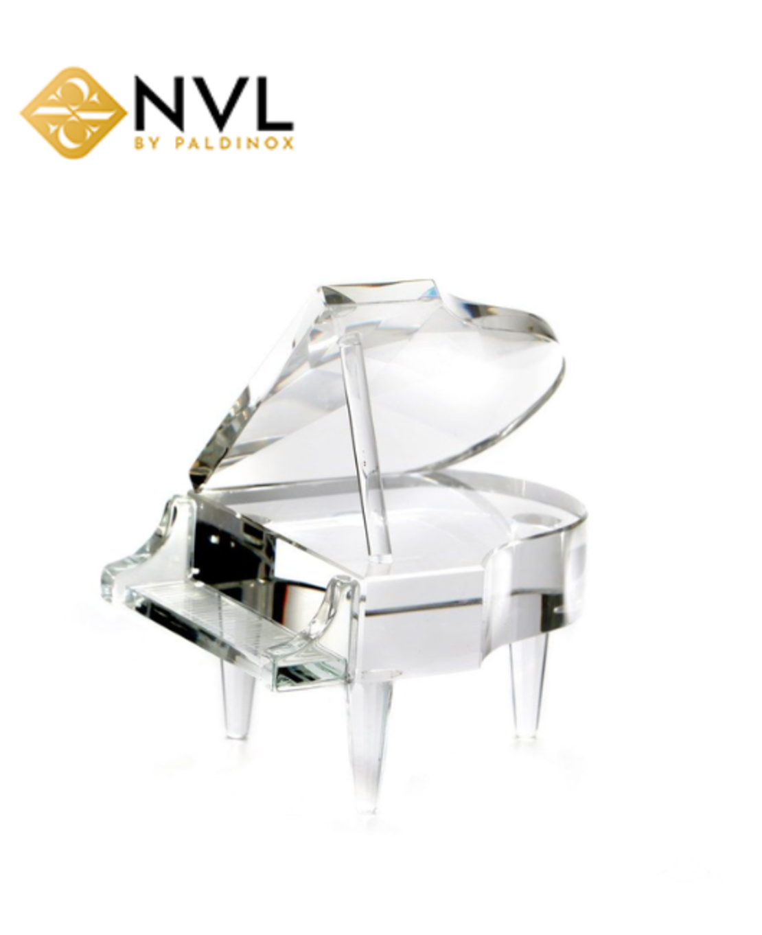 X5814 קישוט פסנתר קריסטל 12.5/10 גובה 14 ס