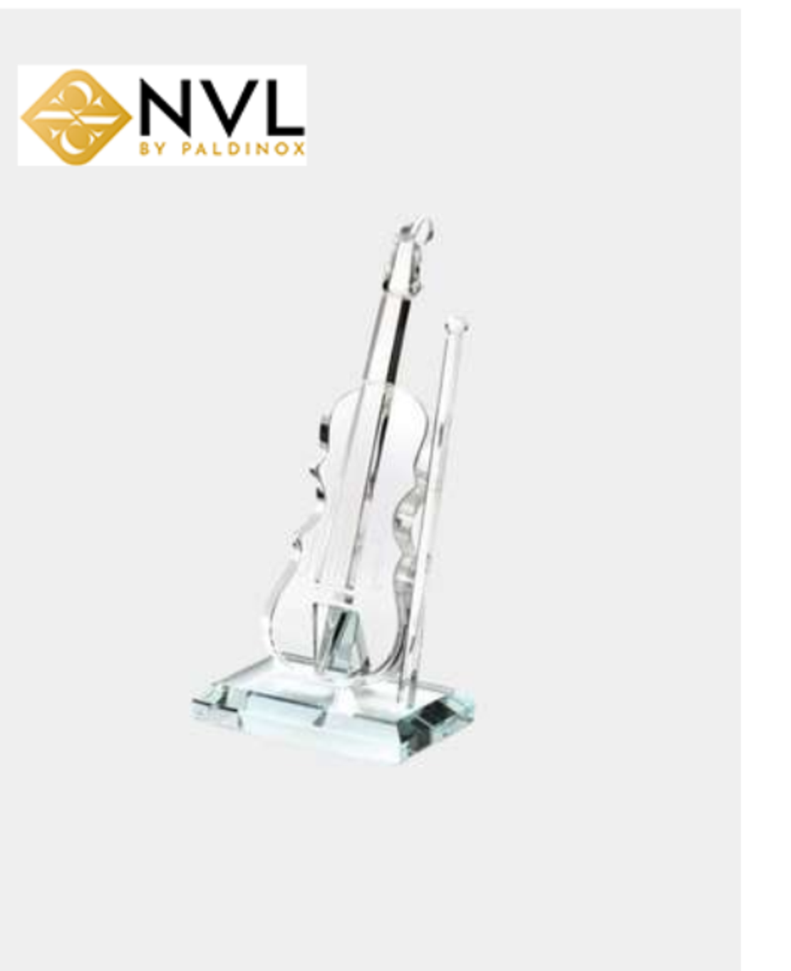 X5813 קישוט כינור קריסטל 10/6.5 גובה 22 ס