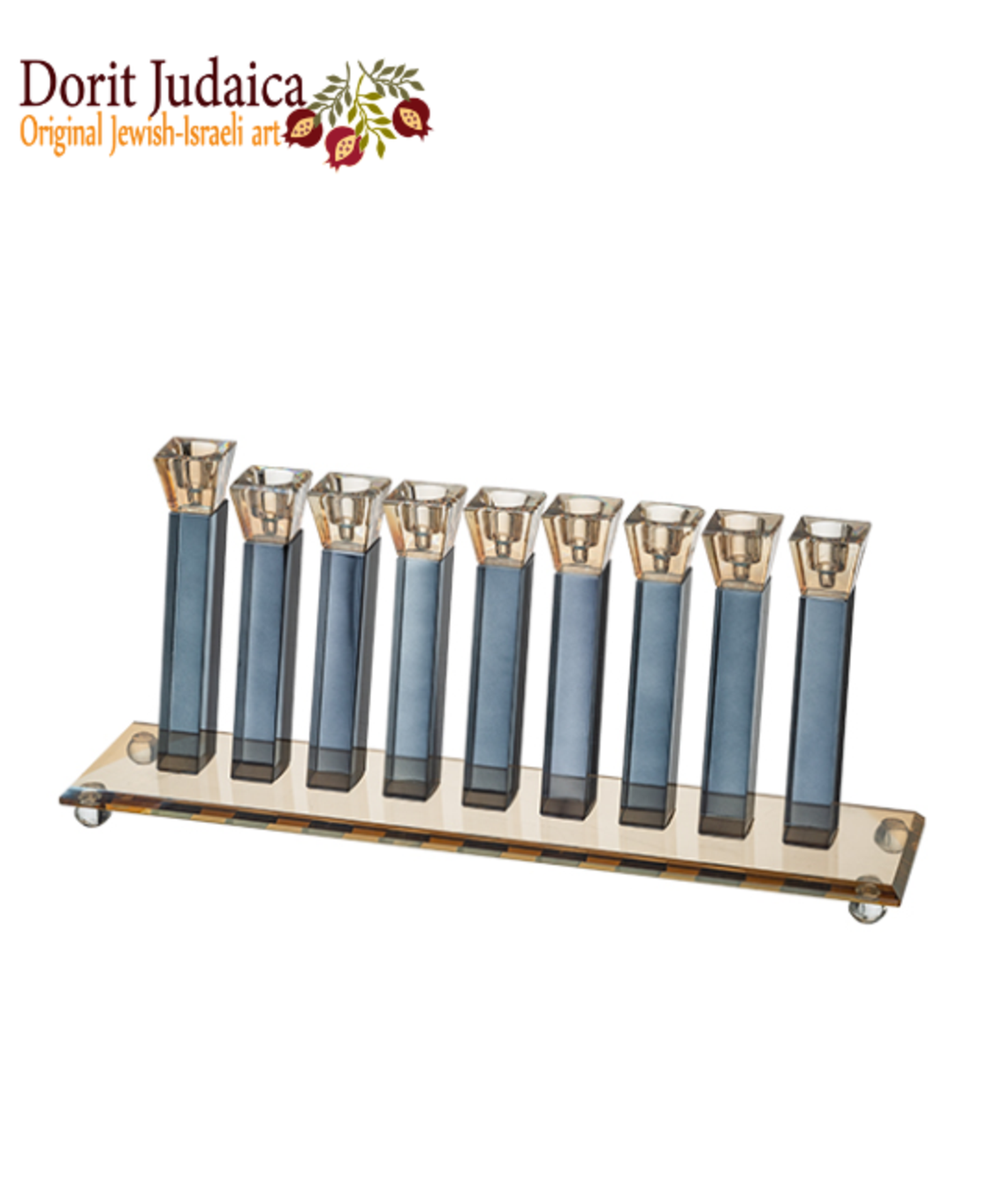 UK41736 חנוכייה קריסטל מהודרת 16X39 ס