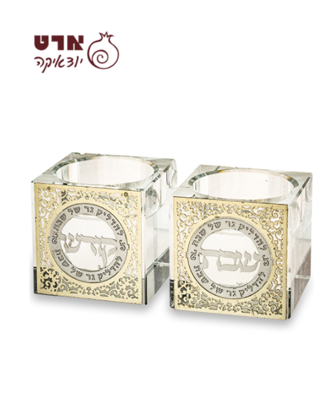 UK81819 פמוטי קריסטל עם פלקטה