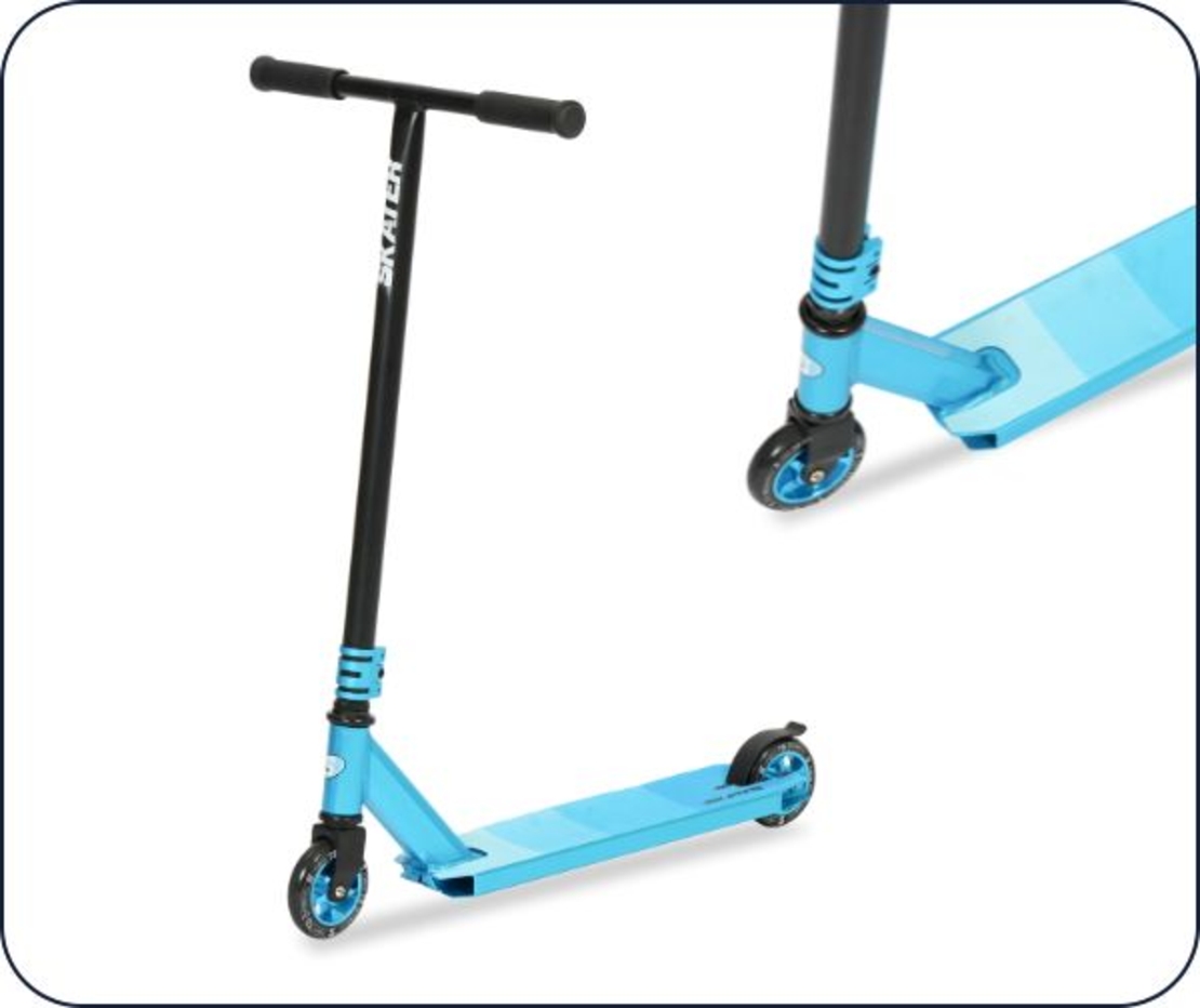 SKATER Pro-T5-קורקינט פעלולים מקצועי PU Abec 9 צבע BLUE