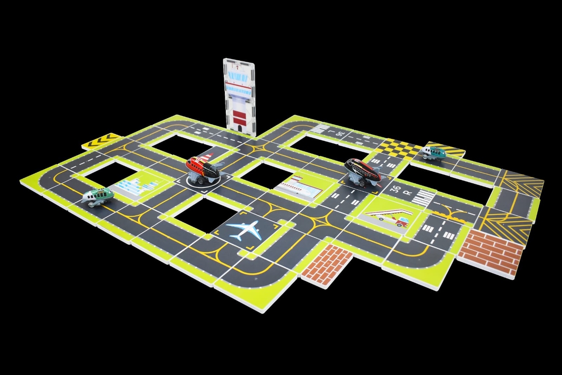 נמל תעופה מגנטי 60 חלקים כולל 4 מטוסים