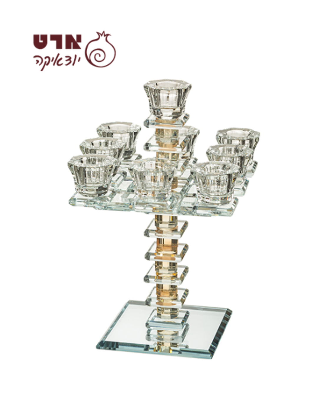 UK81521 פמוטי קריסטל תשעייה מהודרים 24 ס