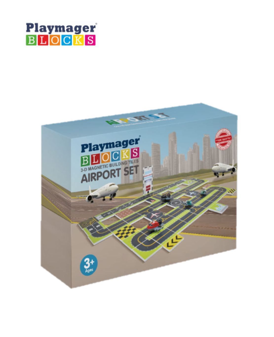 נמל תעופה מגנטי 60 חלקים כולל 4 מטוסים