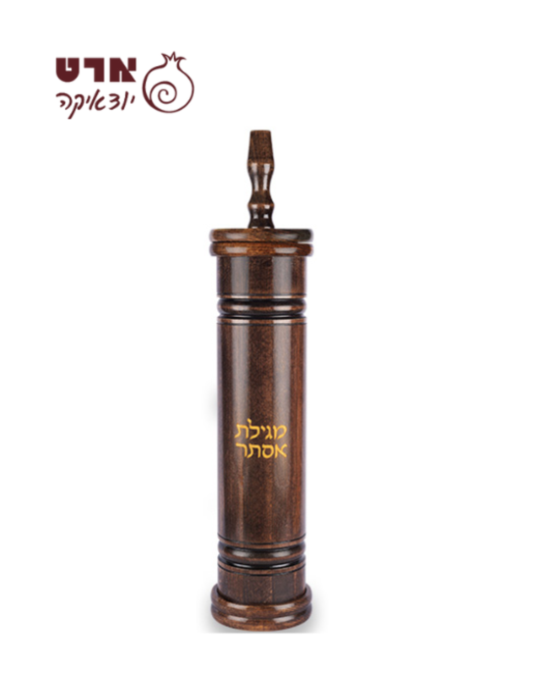 UK82598 מגילת אסתר ספרדי גוף עץ עם חריטה עבור קלף 31