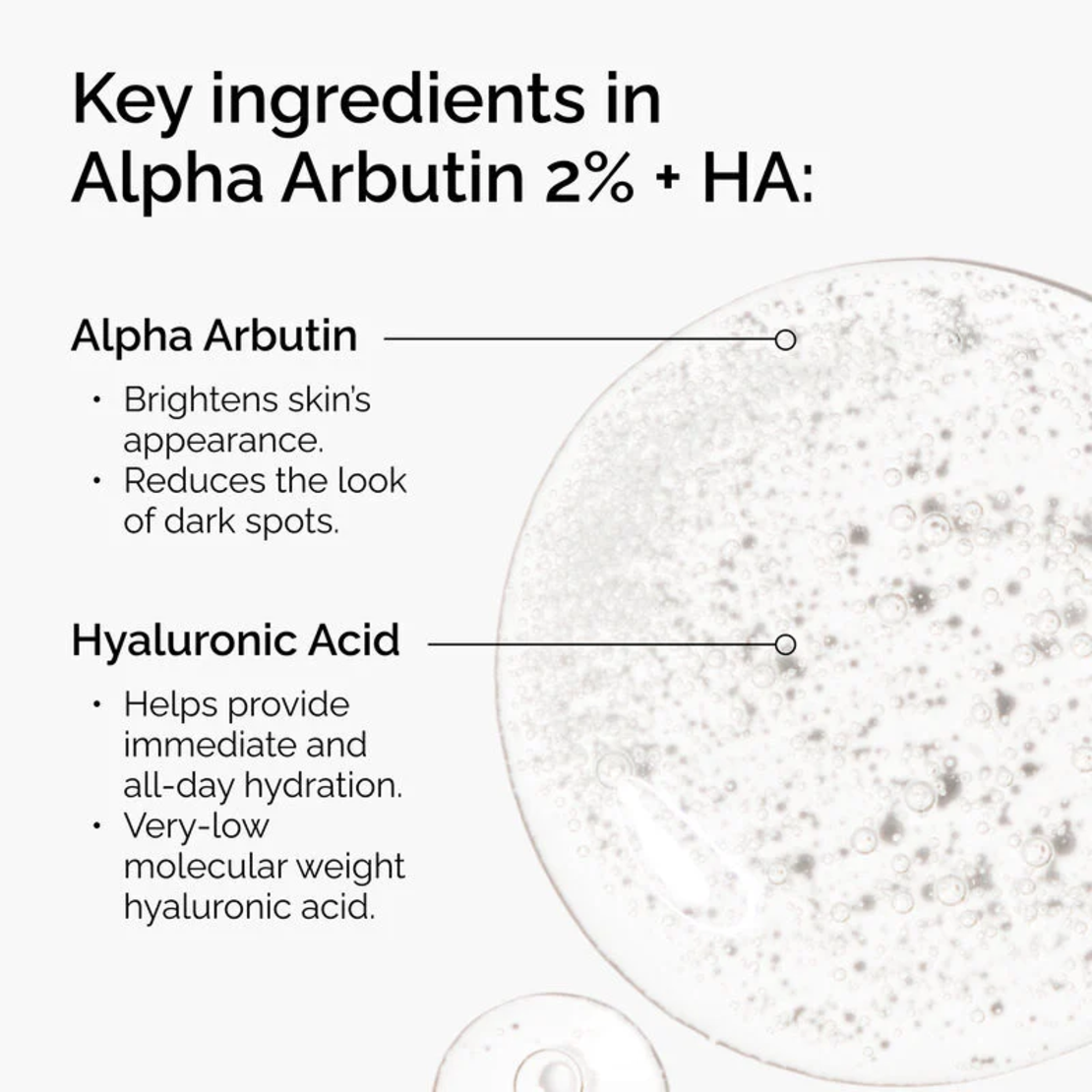The Ordinary Alpha Arbutin 2% HA Serum