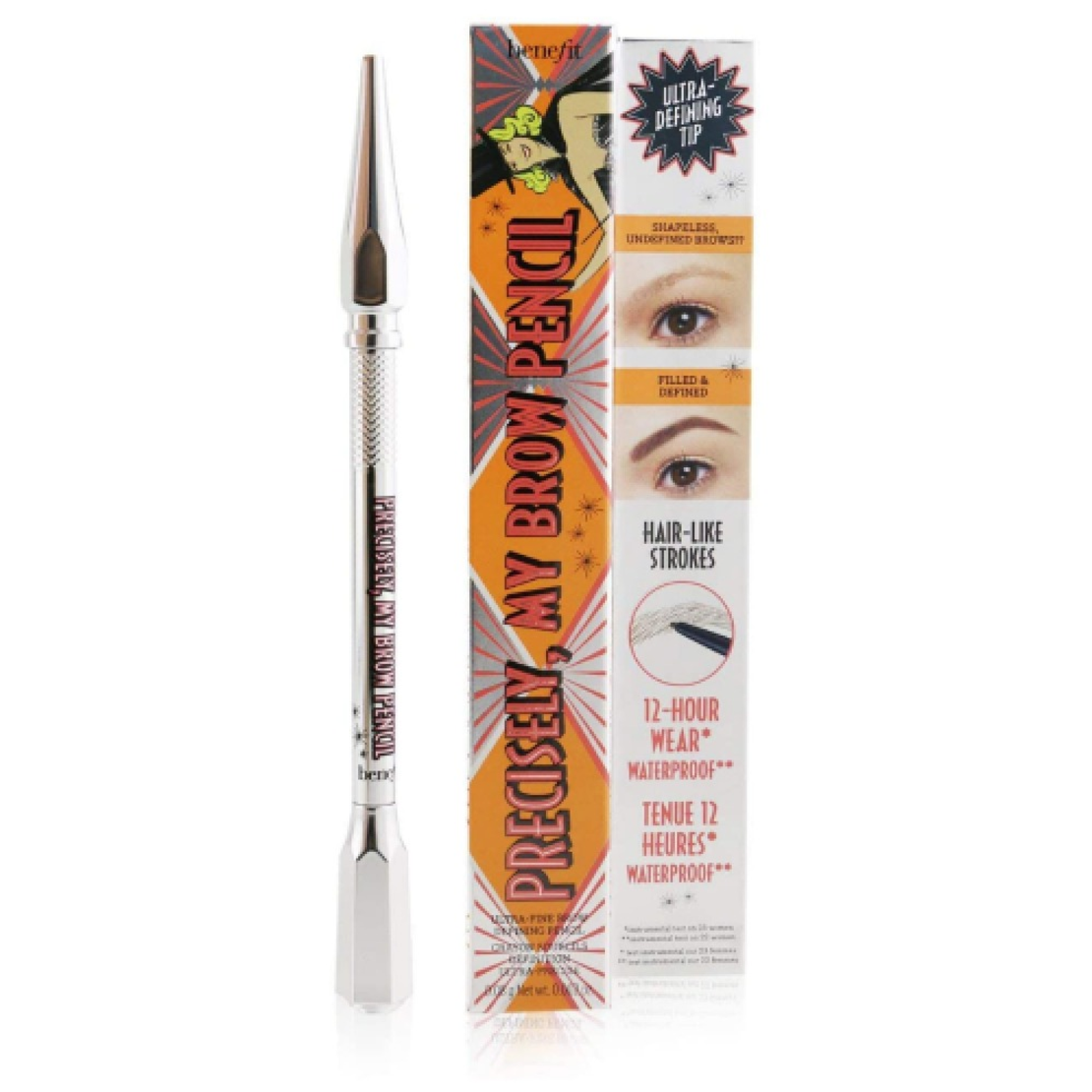 Benefit Cosmetics - עיפרון גבות Precisely, My Brow Pencil | גוון 3.75 חום בינוני חמים