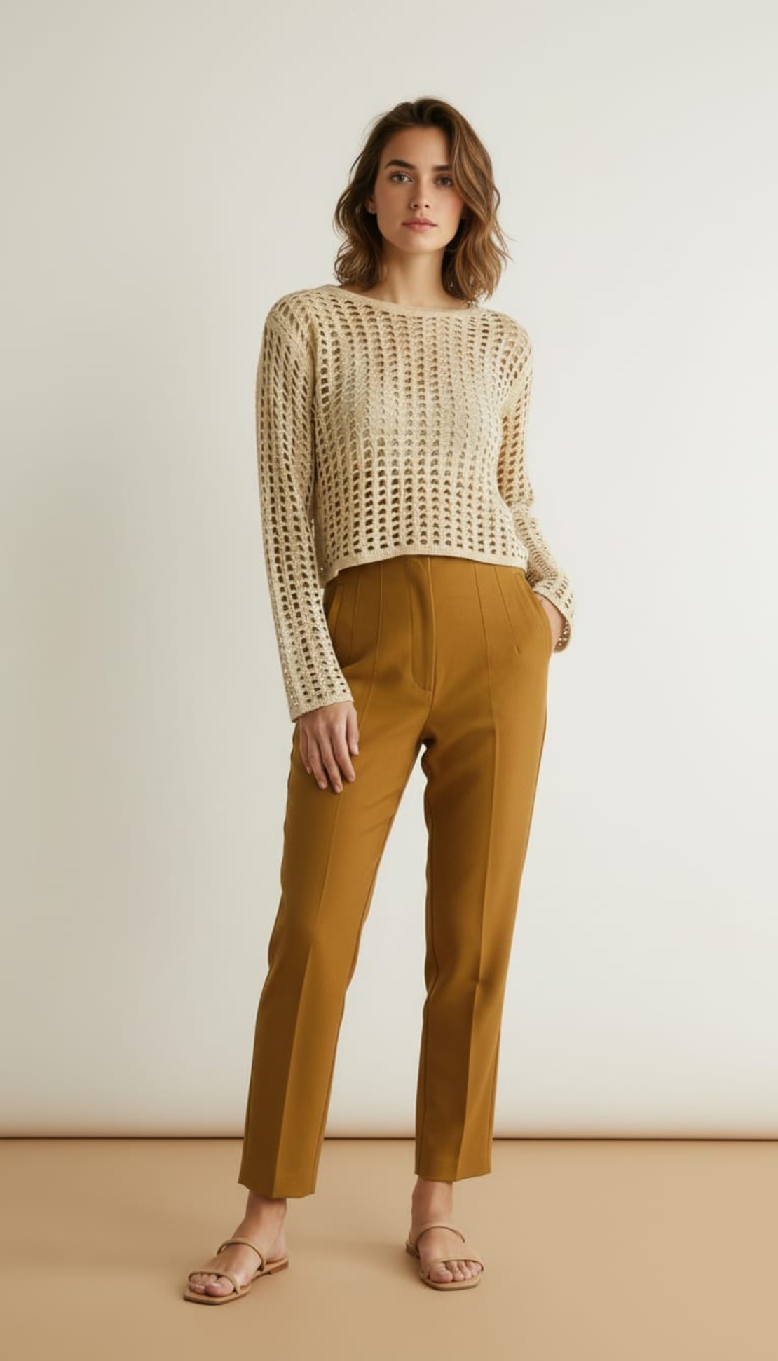 שדרגי את המלתחה שלך עם הסטייל המנצח שמשלב בין אלגנטיות לנוחות. החולצה מעוצבת בסריגת 