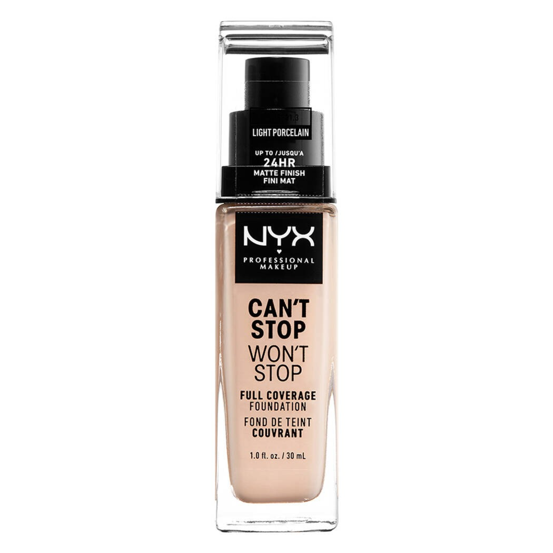 NYX Professional Makeup Can't Stop Won't Stop Full Coverage Foundation - Light Porcelain (0.3)