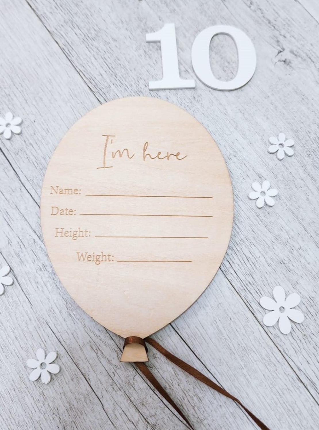 לוח בלון תאריך מעץ