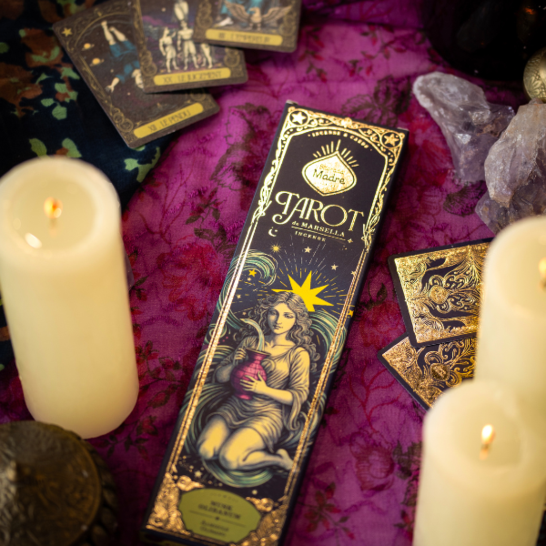 קטורת טבעית טארוט מושק לבונה Tarot Musk Frankincense טארוט מרסיי איזון והכוונה Sagrada Madre