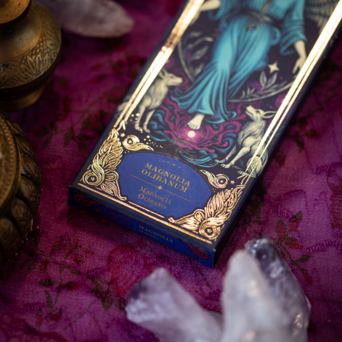קטורת טבעית טארוט מגנוליה לבונה Tarot Magnolia Olibano טארוט מרסיי פתיחת הלב ושלווה Sagrada Madre