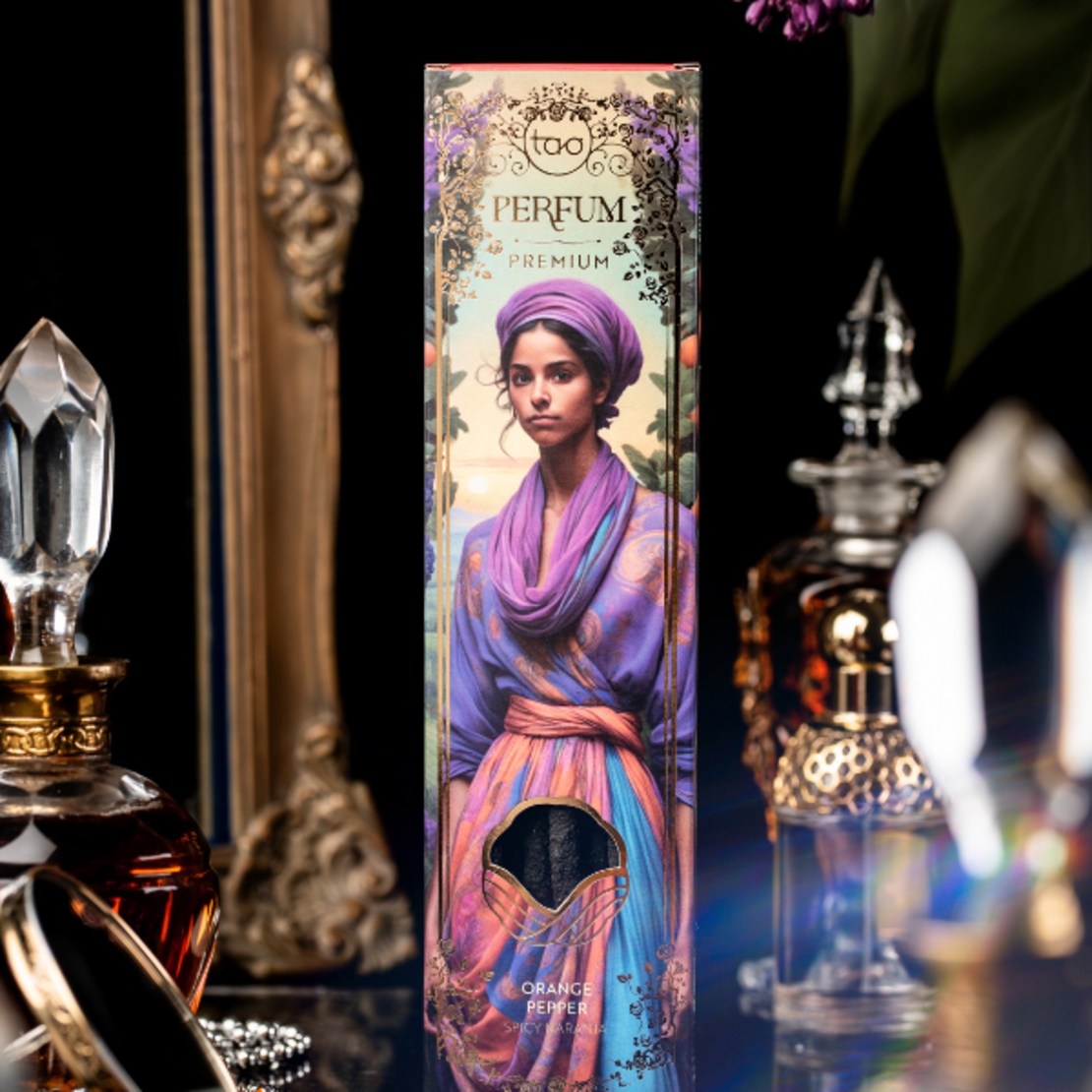 קטורת בושם טבעית תפוז פלפל ניחוח הדרי מתובל ועמיד Sagrada Madre