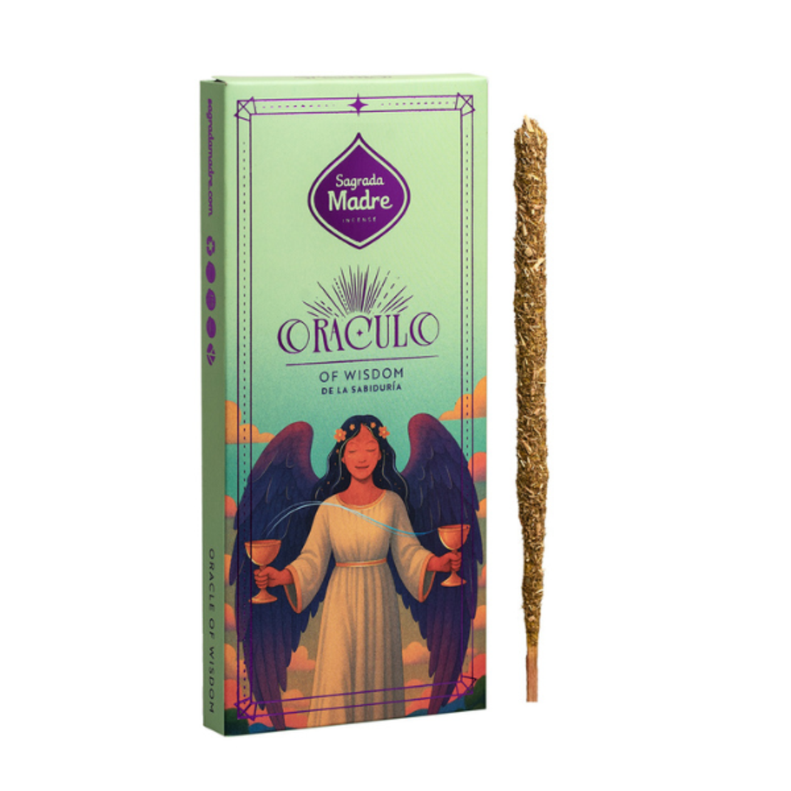 קטורת טבעית Oracle Wisdom עם קלפי אורקל חכמה פנימית והכוונה Sagrada Madre