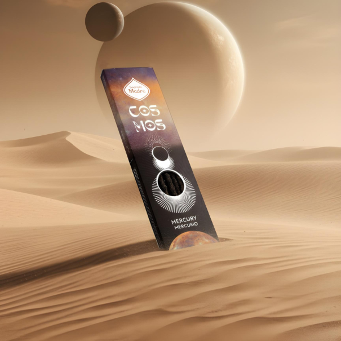 קטורת מקל טבעית קוסמוס 7 מרקורי מבית Sagrada Madre בניחוח הינדו ויאגרה לחיזוק תקשורת ובהירות מחשבתית