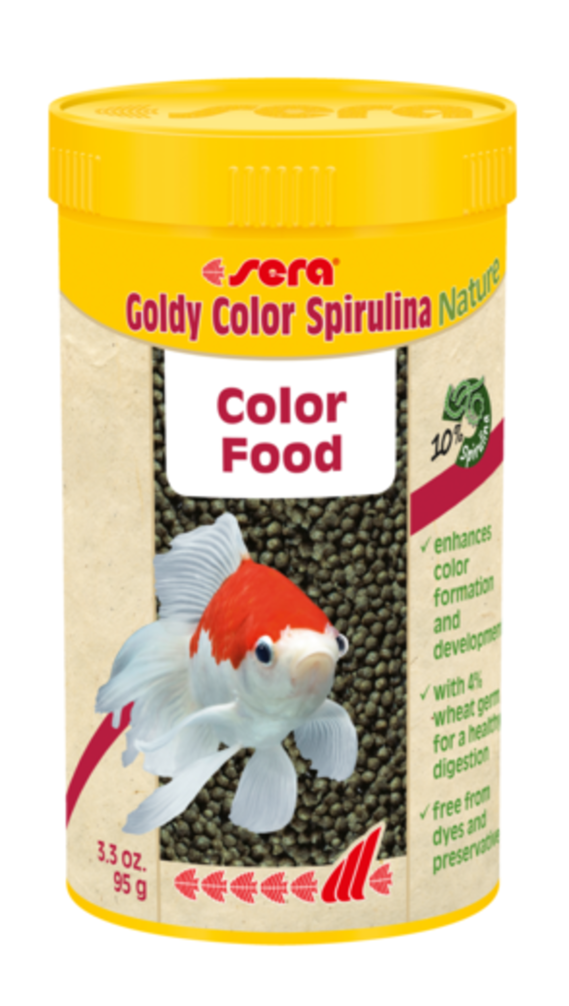 סרה גולדי קולור ספירולינה נייצ'ר 250 מ”ל - Sera Goldy Color Spirulina Nature 250 ML