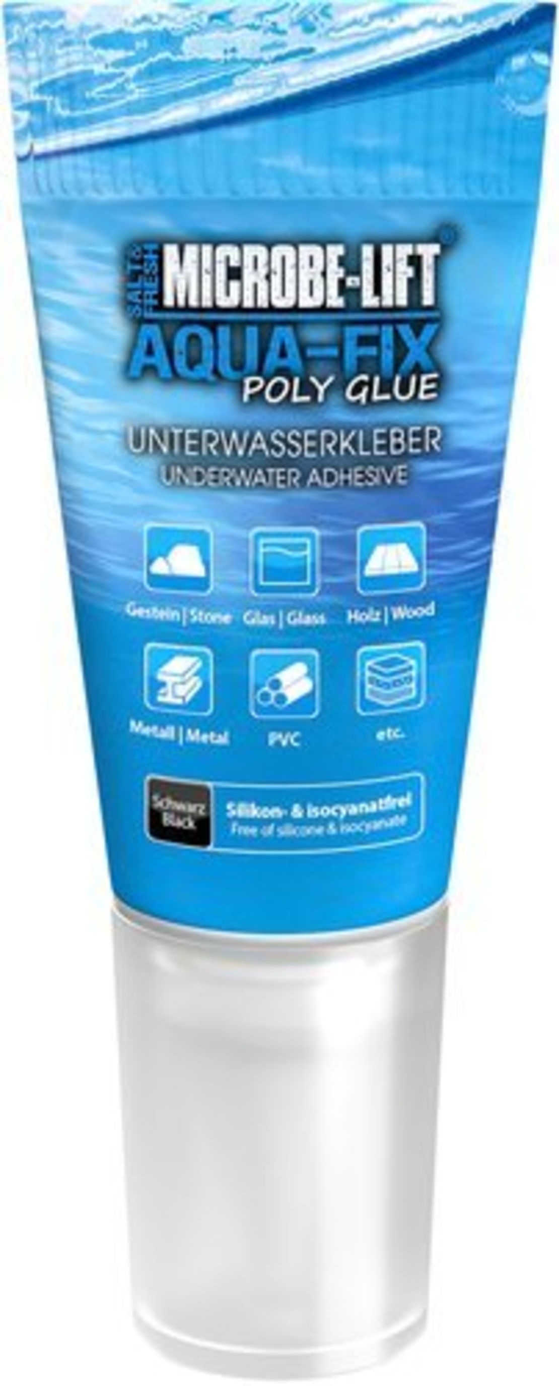 דבק אקווה פיקס פולי גלו 60 מ”ל - Microbe Lift Aqua-Fix Poly Glue
