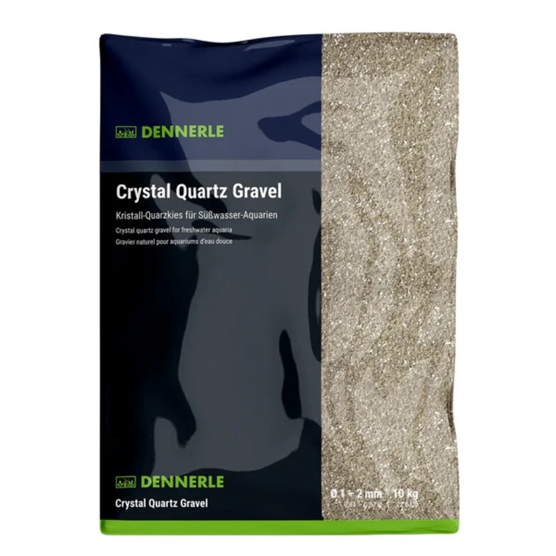 חצץ קריסטל קוורץ לבן טבעי דנרלי 1-2 מ