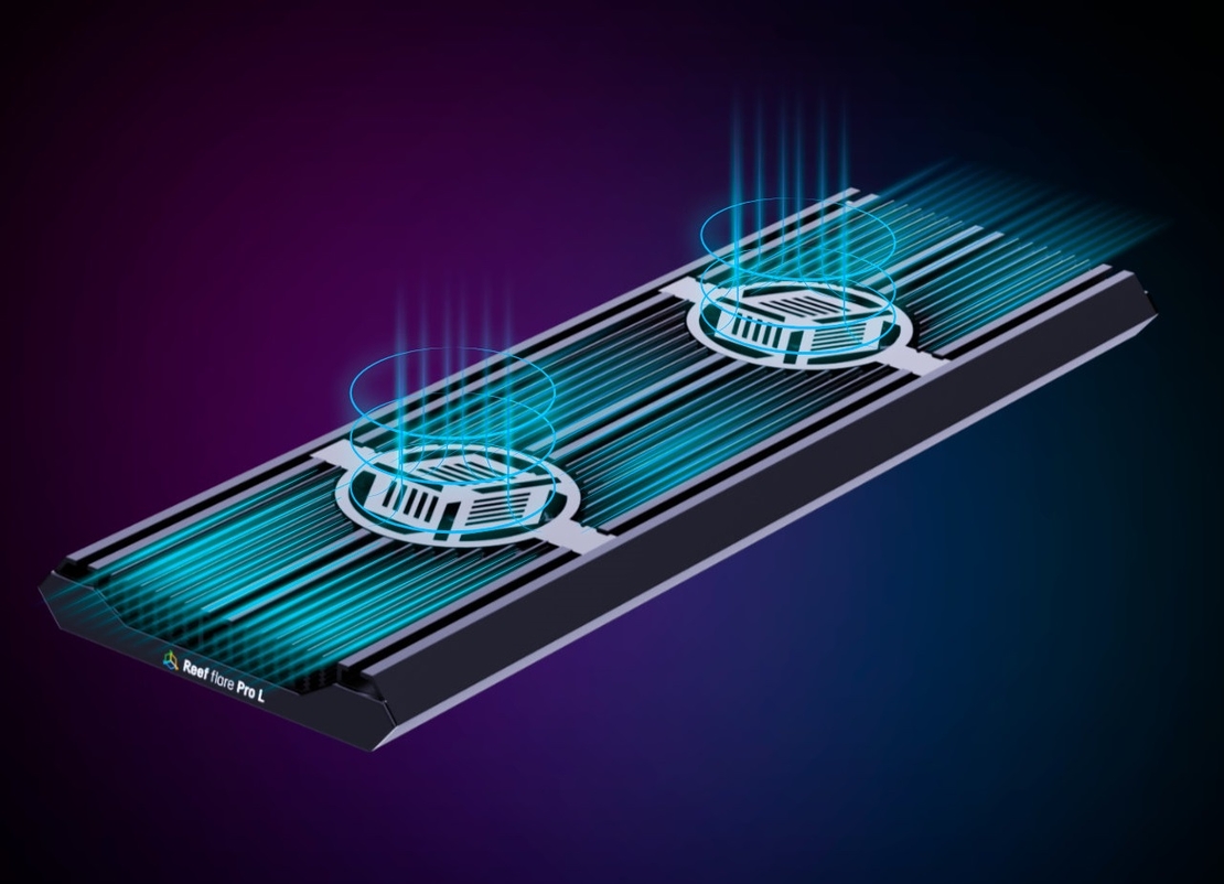 תאורת לד ריף פלייר פרו 80W ריף פקטורי צבע לבן - REEF FACTORY Reef flare Pro S White