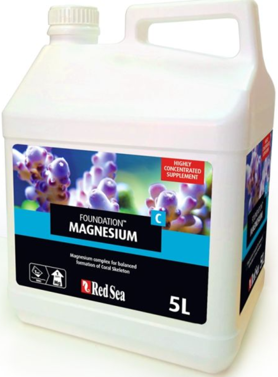 תוסף מגנזיום נוזלי רד סי 5 ליטר RED SEA Foundation™ Magnesium