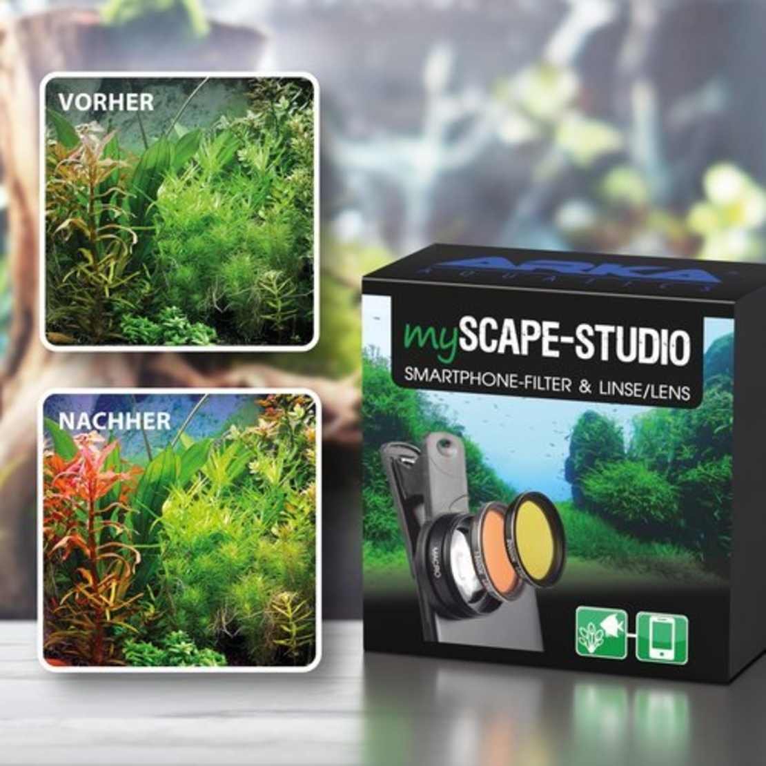 ערכת צילום למים מתוקים מיקרוב ליפט -  MICROBE LIFT myScape Studio