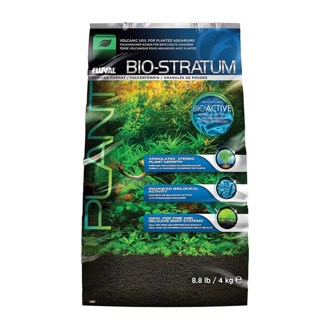 מצע לאקווריום צמחיה פלובל ביו סטרטום 4 קילו -  Fluval Bio Stratum 4kg