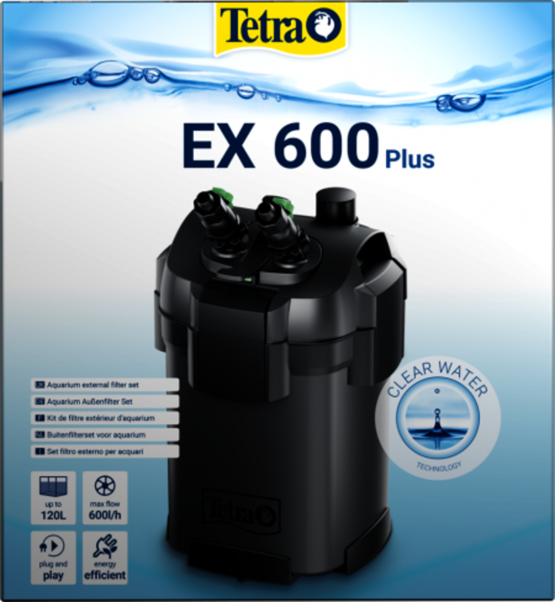 טטרה פילטר חיצוני EX-600 פלוס 600L/H-עד 120 ליטר - Tetra EX 600 Plus Filter