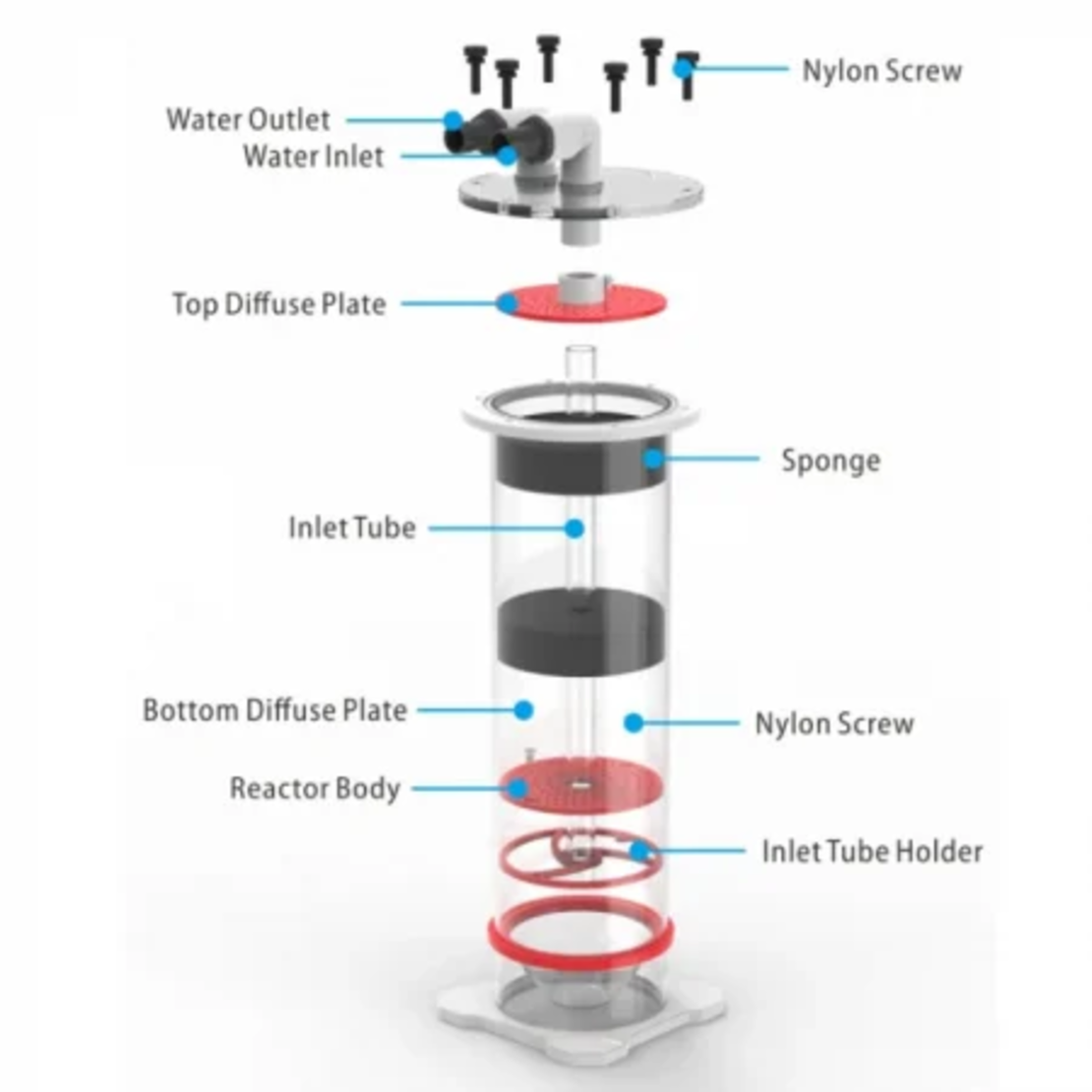 קולונה ריאקטור למדיה MR-80 באבל מאגוס - Bubble Magus Media Reactor MR-80